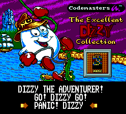 Excellent Dizzy Collection, The (Europe) Title Screen